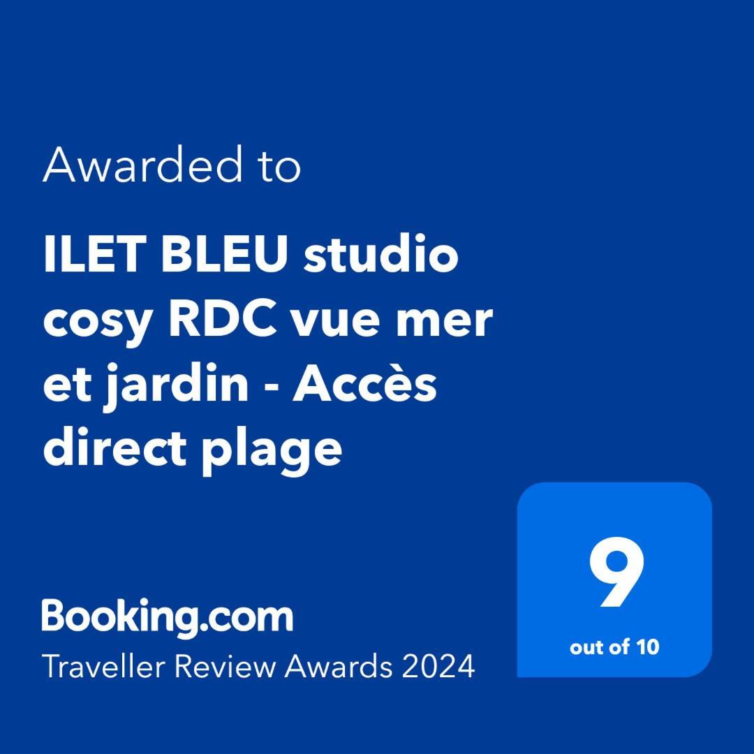 Ilet Bleu Studio Cosy Rdc Vue Mer Et Jardin - Acces Direct Plage Le Gosier  Εξωτερικό φωτογραφία