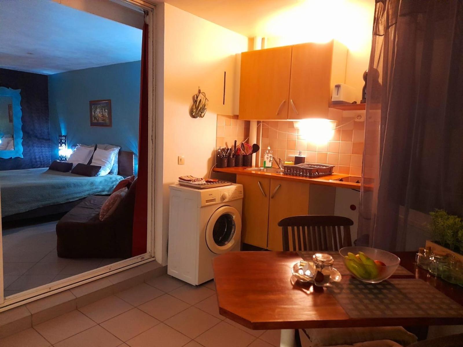 Ilet Bleu Studio Cosy Rdc Vue Mer Et Jardin - Acces Direct Plage Le Gosier  Εξωτερικό φωτογραφία