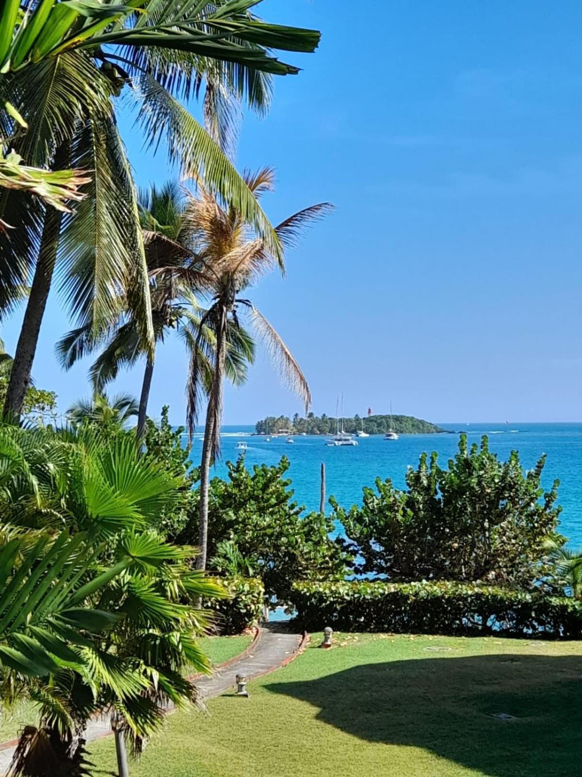 Ilet Bleu Studio Cosy Rdc Vue Mer Et Jardin - Acces Direct Plage Le Gosier  Εξωτερικό φωτογραφία